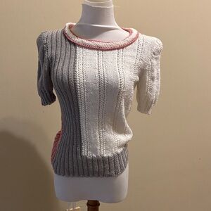 Women's Sweater - Gray and Pink